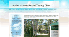 Desktop Screenshot of mothernaturesnaturaltherapy.com